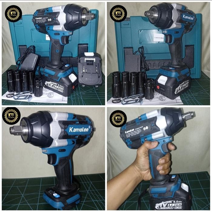Kamolee Impact Wrench Dtw700 700Nm Set 1 Baterai