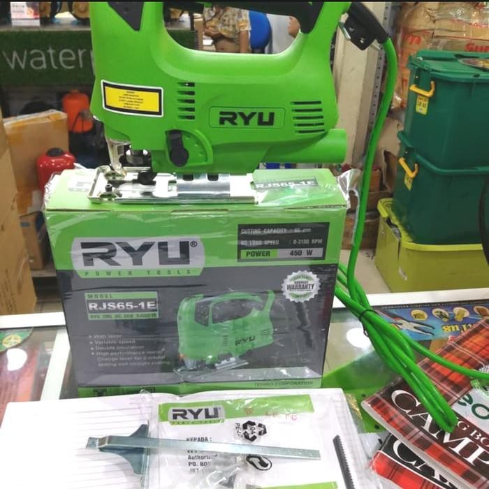 Mesin Jigsaw Ryu Rjs 65-1E/ Mesin Gergaji Triplek Ryu
