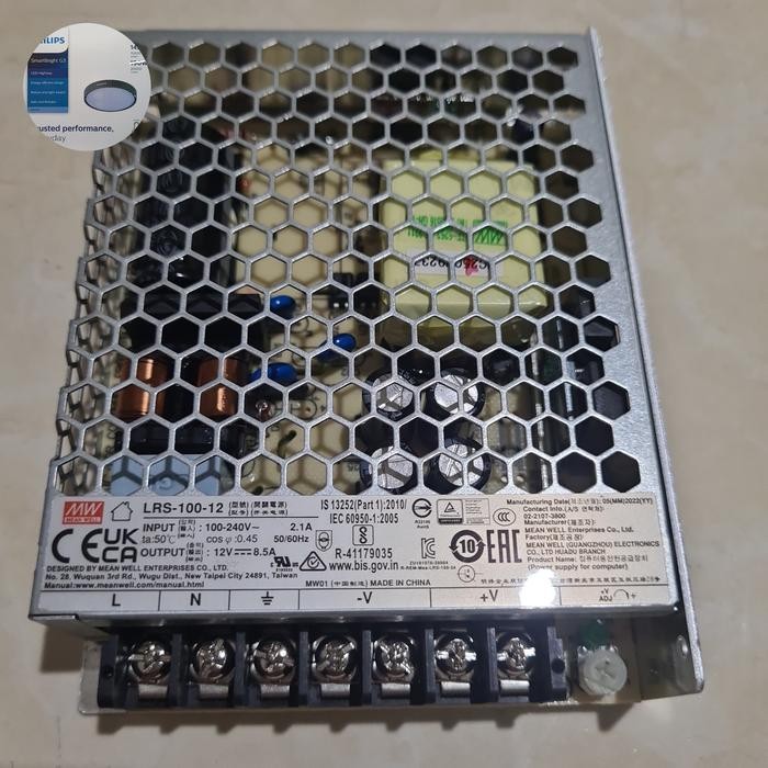 Powersupply Meanwell Lrs100 12 / Meanwell Lrs-100-12