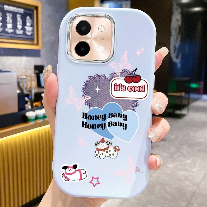 Casing Hp Untuk VIVO Y28 2024 Case Casing HP Softcase pelindung silikon Kesing cinta layar penuh