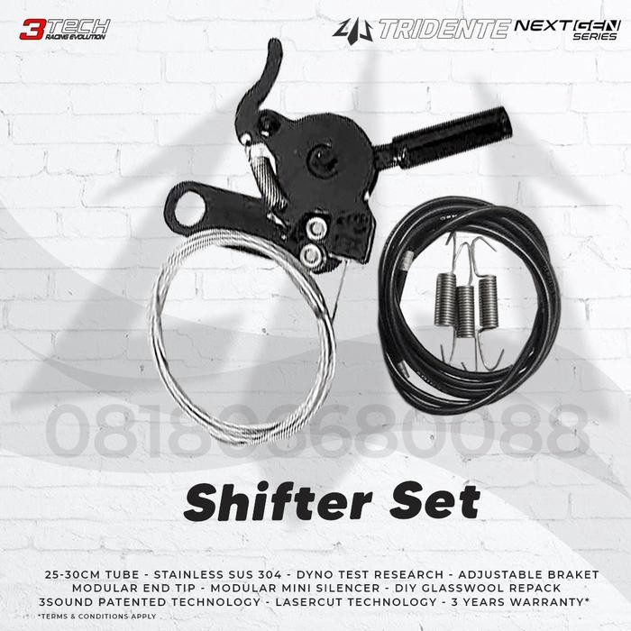 Shifter Set Knalpot 3 Suara 3tech Racing Evolution