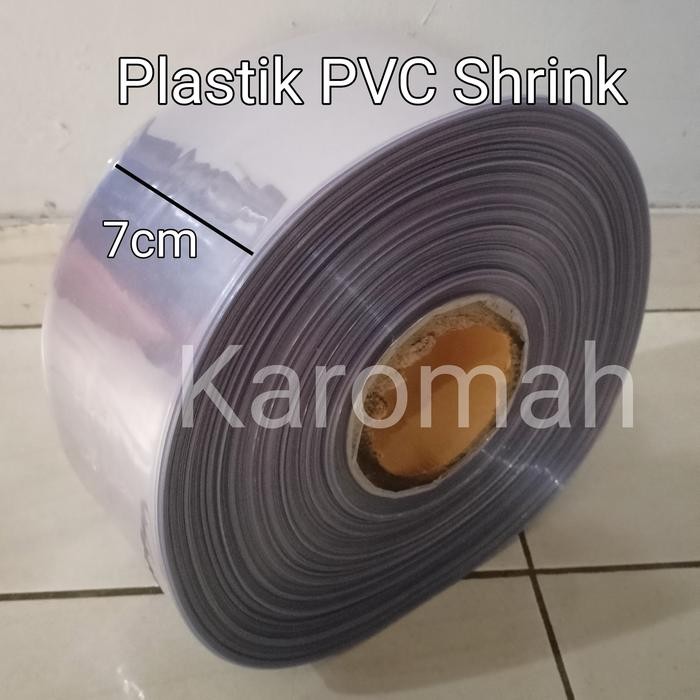 1Roll Segel Plastik Shrink Film - Plastik PVC Shrink - Lebar 7cm