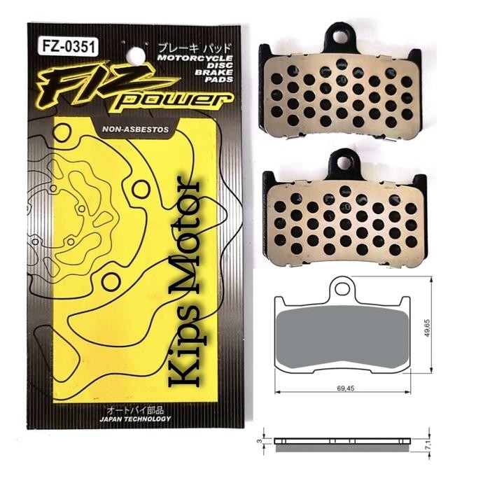kampas rem depan kawasaki z 800 z 1000 z800 z1000 zx1000