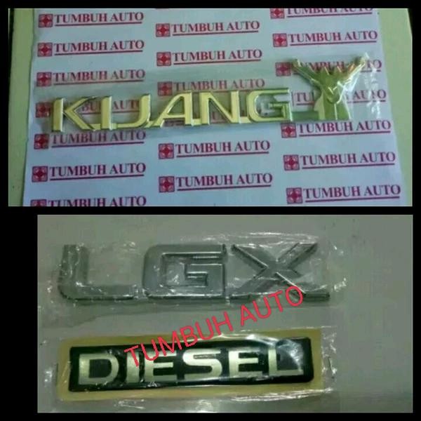 Emblem Kijang Tanduk Lgx Diesel 3 Pcs Toyota Kijang Kapsul 1997-2004