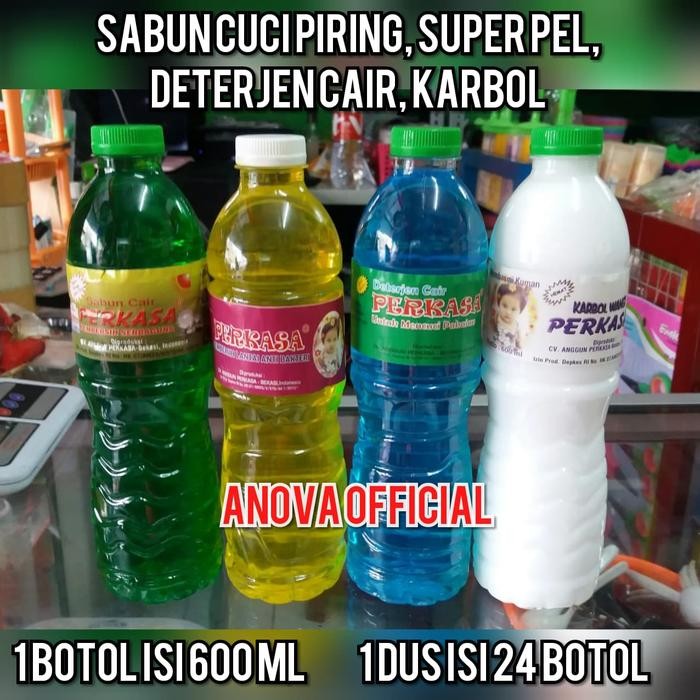SUPER GROSIR PER DUS. "SABUN CUCI PIRING" 600ml. Merk Perkasa