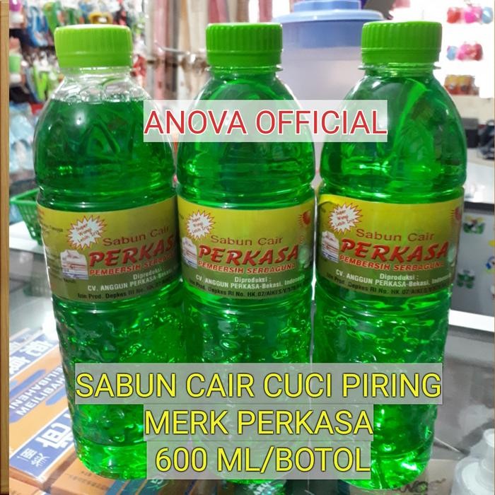 GROSIR. PROMO. SABUN CUCI PIRING 600 ML / BOTOL. CAIR. MERK "PERKASA"