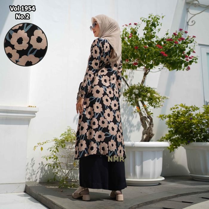 NMR Setelan Celana Kulot Tunik Rayon D Vol 1954-2