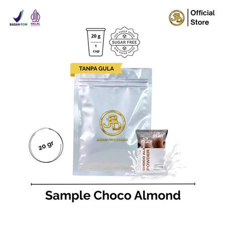 

Sample Bubuk Minuman Premium Rasa Rasa Choco Almond Halal 20gr Siap Seduh | JBD
