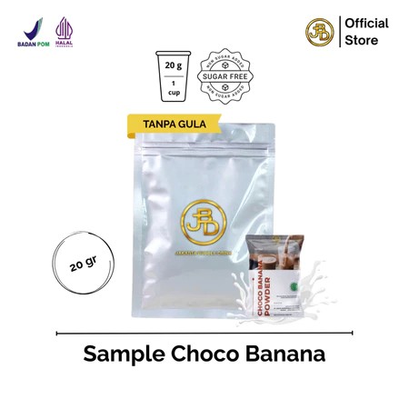 

Sample Bubuk Minuman Premium Rasa Rasa Choco Banana Halal 20gr Siap Seduh | JBD