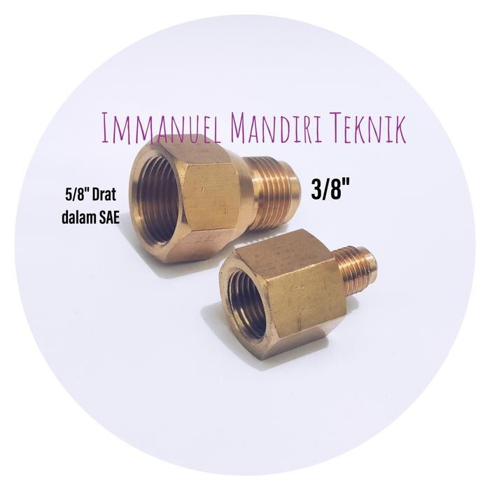 NEPEL ADAPTOR AC 5/8 X 3/8 / SOK ADAPTOR AC 5/8 X 3/8