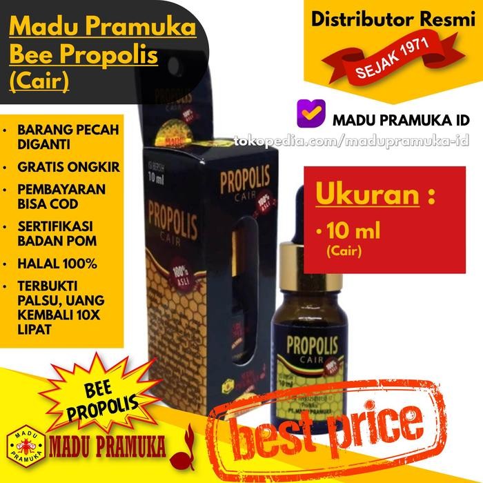 

Bee Propolis (Cair) 10 ML 10ML - Madu Pramuka Asli Alami Murni Murah