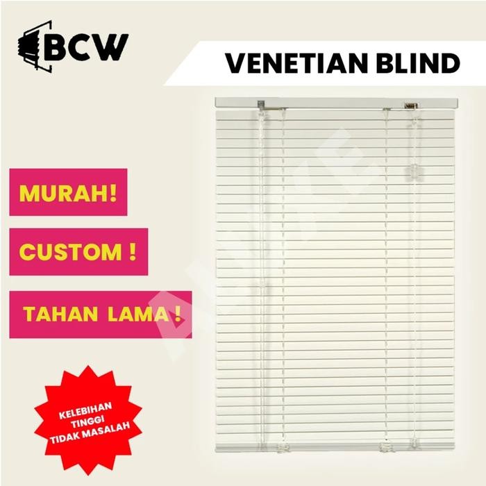 Venetian Blind Bcw - Horizontal Blinds Kerai Aluminium
