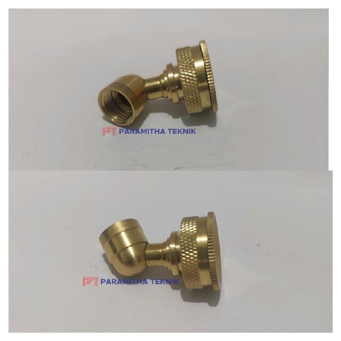 Nozzle Sprayer Nozzel Spuyer Kabut Tebal Asap Kuningan Bengkok Elektrik 4 Lubang Import Taiwan Spot