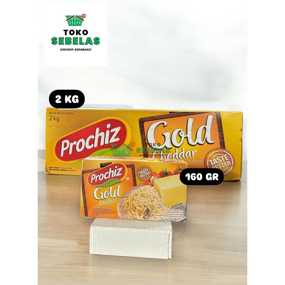 

Keju Prochiz gold 2 kg/ 160 gr