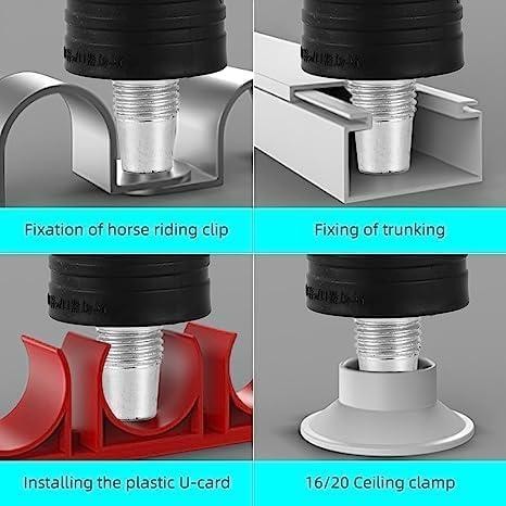 Mini Stamset Ramset Alat Mesin Tembak Paku Beton Boset Baja Manual Nail Gun Silencer 7.3 Mm