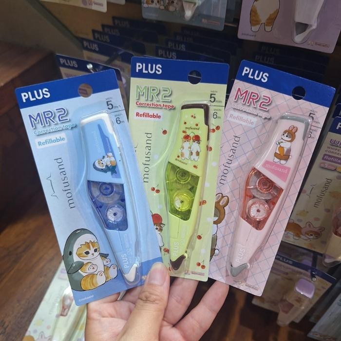 

plus mr2 mofusand correction tape cat neko same-nyan pita koreksi tip-x limited edition kode 1027