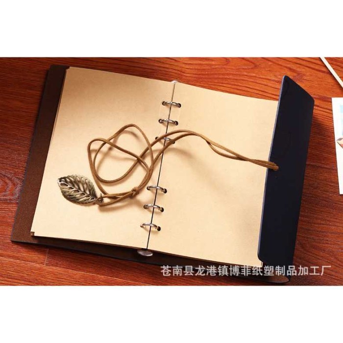 

BUKU CATATAN BINDER KULIT RETRO LEAF KERTAS A5 - COFFEE KODE 13