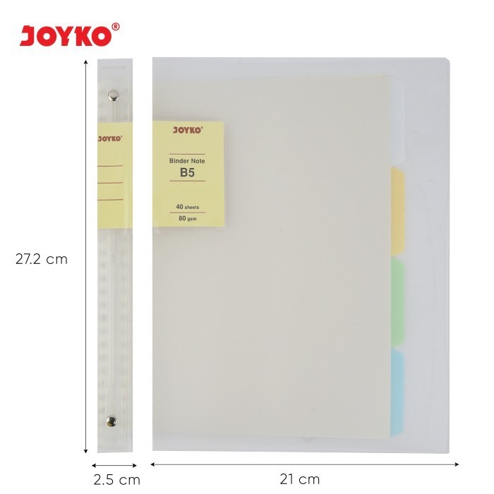 

BINDER NOTE COVER TRANSPARAN BUKU TULIS JOYKO KODE 180