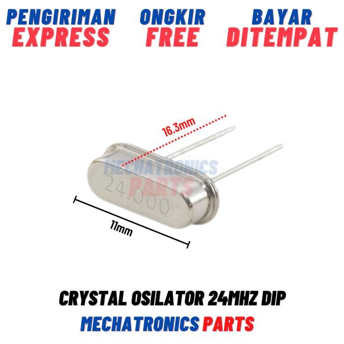 Crystal Osilator 24Mhz Dip Passive Kristal Xtal Oscillator 24000