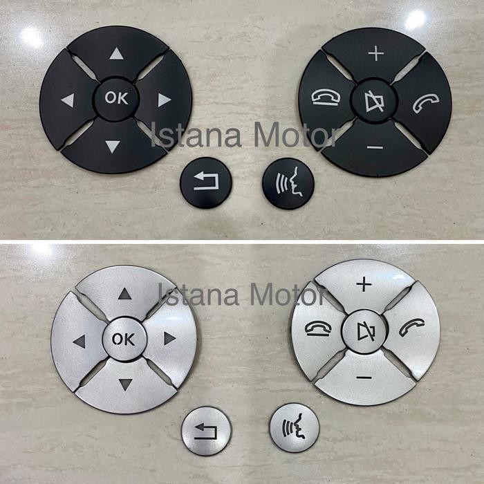 Sticker Sticker Setir Mercedes W204 W212 Silver Plat