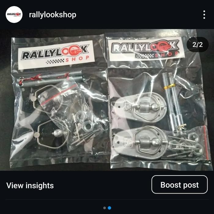 Pin Hood Kap Mesin Rally Look Rally Style