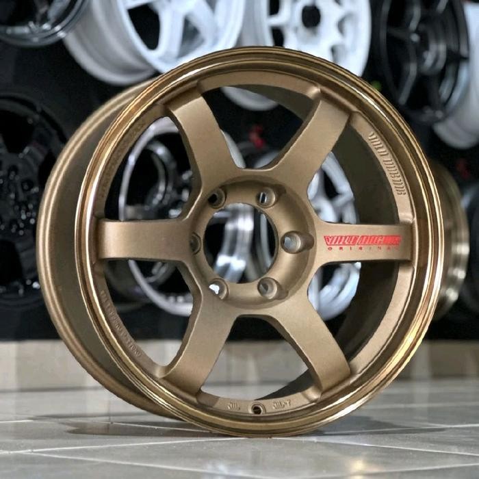 velg racing r18 TE37 PROGRESSIVE LEBAR 9 PCD 6X139,7 velg racing mobil ring 18 velg racing untuk