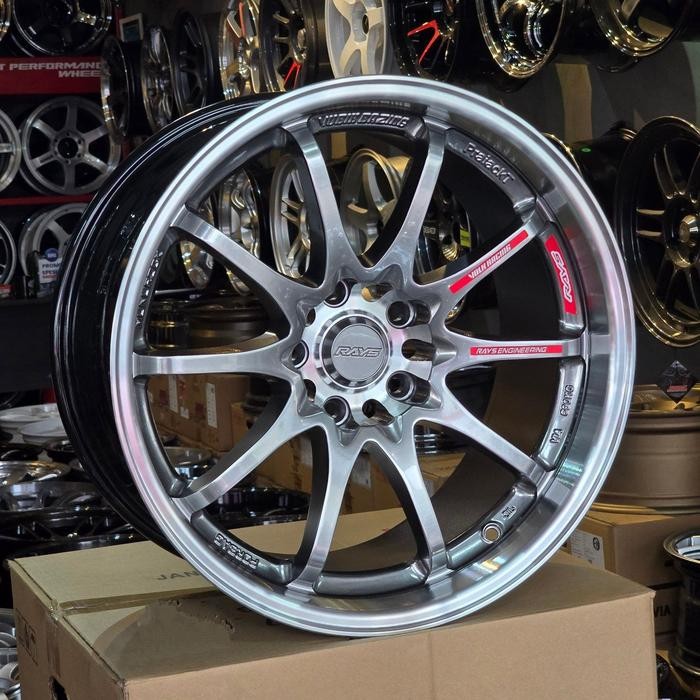 velg r18 VOLKRAYS CE28 lebar 9,5 velg ring 18 reborn venturer zenix