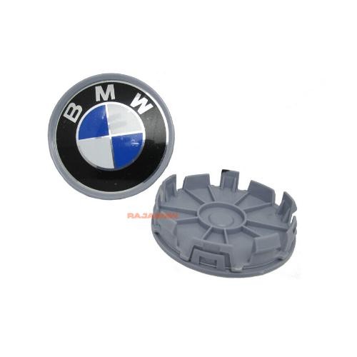 Dop Velg Warna Biru Putih Ukuran 68mm / Emblem Velg Ukuran 6.8cm