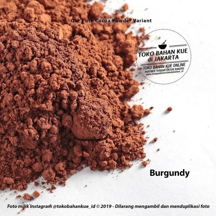 

Cokelat Bubuk Tulip burgundy Pure Light Cocoa Powder Coklat Tulip 1 kg
