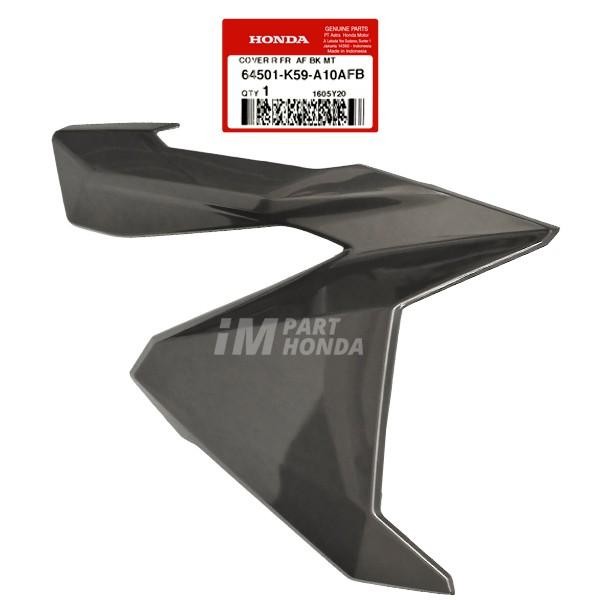 64501-K59-A10Afb Cover Sayap Kanan Vario 125 150 Led 2015 - 2017 Hitam Abu Abu