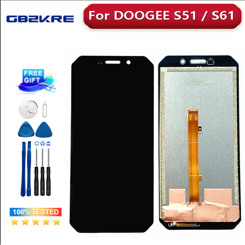 Original For DOOGEE S51 S61 LCD Display Screen + Touch Panel Digitizer Replacement For DOOGEE S51 S6