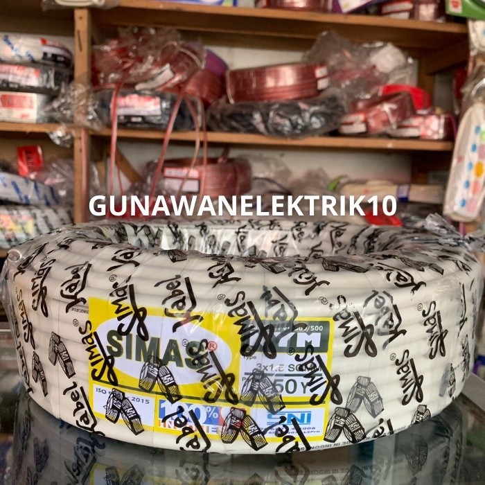 (Expert) KABEL NYM SIMAS 3X1.5 KABEL SNI MERK SIMAS 3X1,5, 50Y