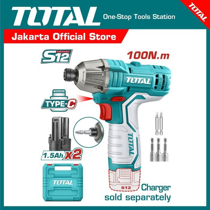 TOTAL Cordless Impact Driver TIRLI12015