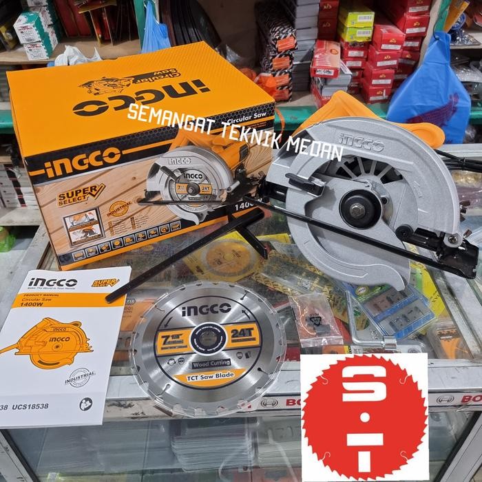 CS18538 MESIN BELAH POTONG KAYU CIRCULAR SAW 7" SUPER SELECT INGCO
