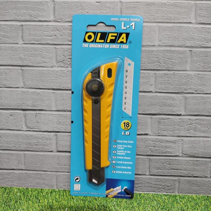 

Pisau Handle Cuter Knife 18mm Snap-Off blade cutter L-1 Olfa JAPAN