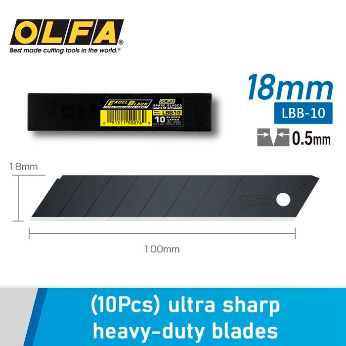 

Refill Blade Olfa LBB-10 18 mm Spare Blade (10 Pcs)