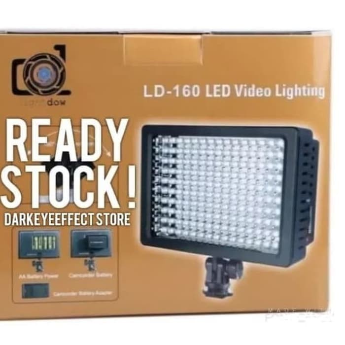[Expert] CANON, NIKON, SONY HD-160 LED Video Lighting-lampu studio foto