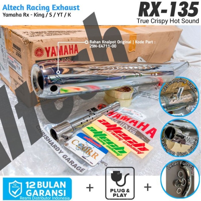 (Expert) [ORI] KNALPOT RX KING BOBOKAN ALTECH BANDUNG C15 C17 C20 C20rr 1000%