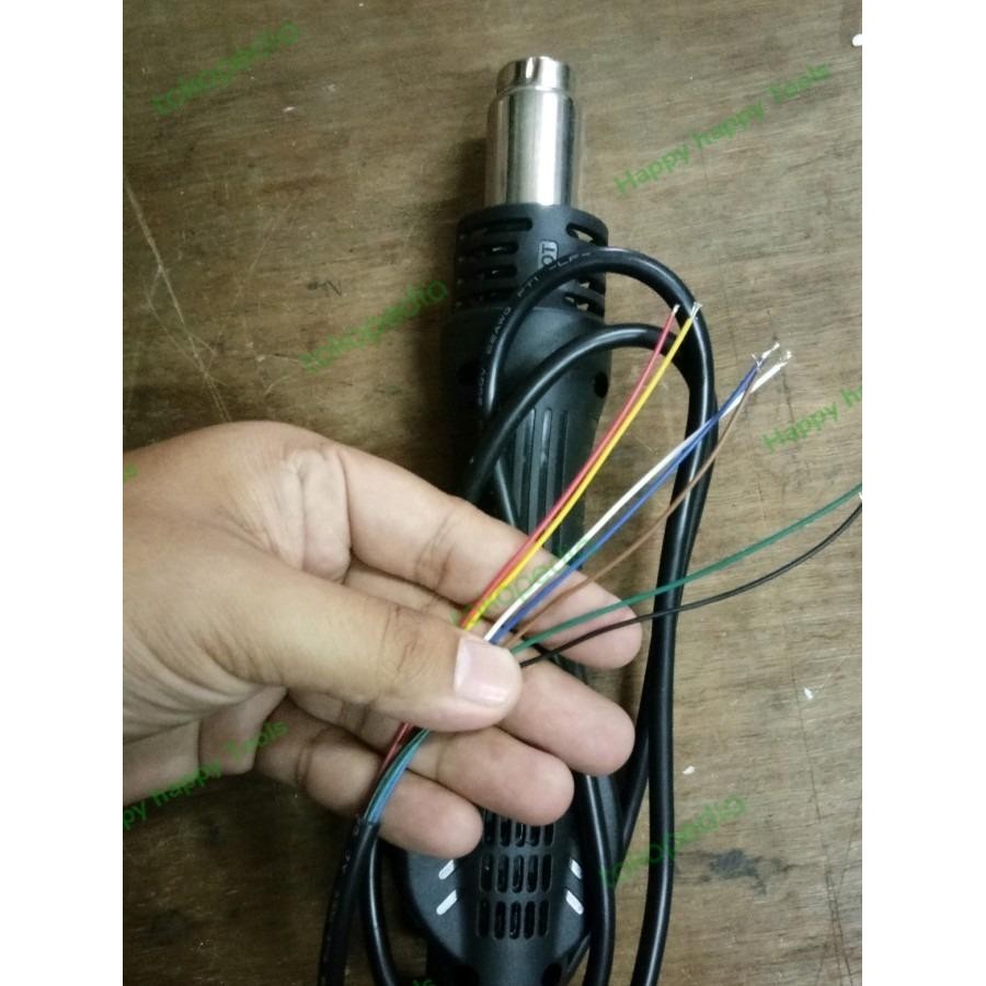 Promo Gagang Blower 858/858D Handle Solder Uap - 7 Kabel