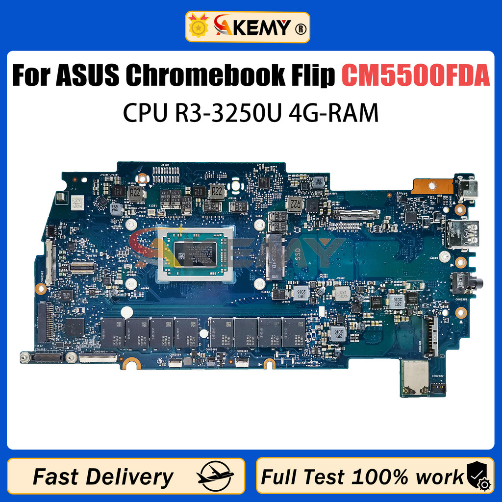 AKEMY CM5500FDA Notebook Mainboard For ASUS Chromebook Flip 90NX0380-R00080 Laptop motherboard With 