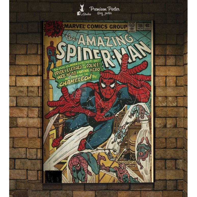 Poster Spider-Man Comic Cover - Poster Spider-Man