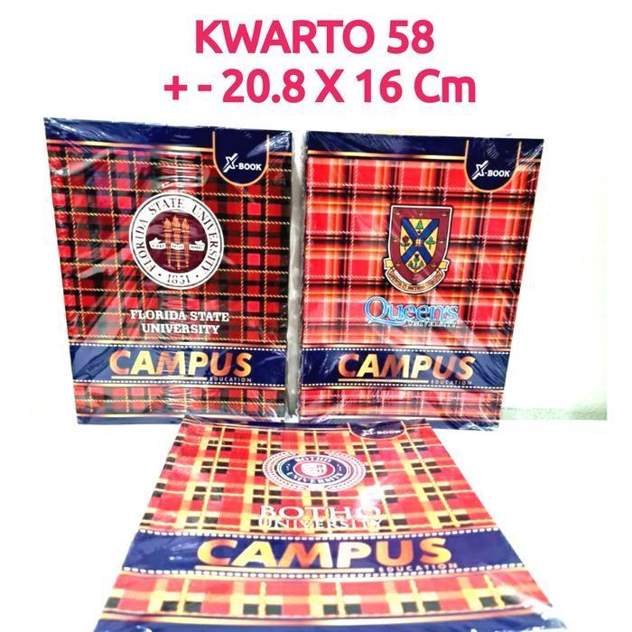 

Product Laris Buku Tulis Kwarto 58 Lembar Campus Random 10 Buku