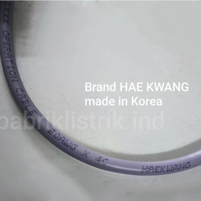 KABEL CONTROL SENSOR 4C X AWG20 SETARA 4X0.5MM PAPER SHIELDED 4 CORE AWG 20 BRAND HAEKWANG ROLL 100M