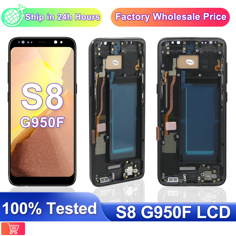 100% Tested New TFT S8 LCD For Samsung S8 Display G950 G950F SM-G950FD For Samsung S8 display Touch 