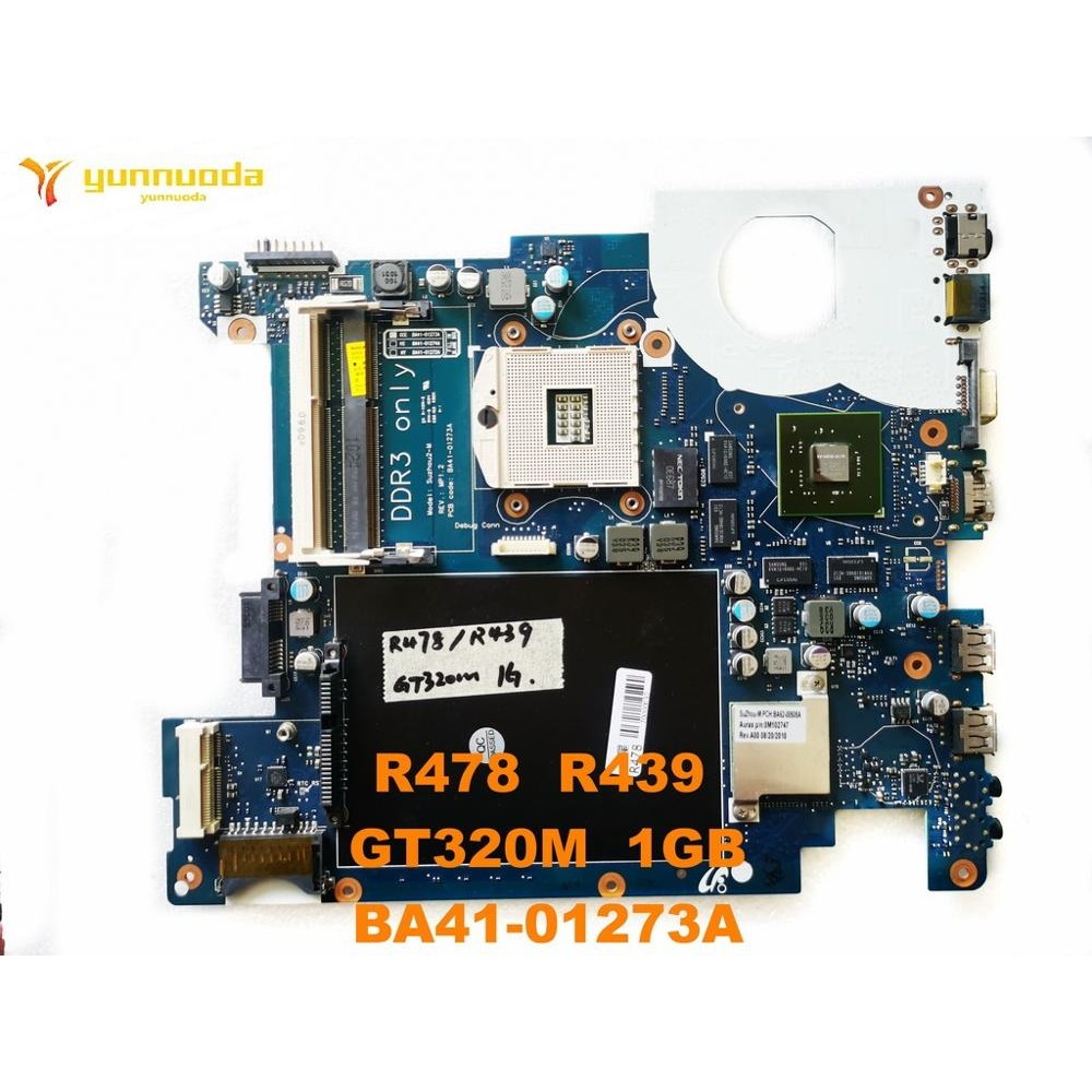 Original for SAMSUNG R478 R439  laptop  motherboard  R478  R439  GT320M  1GB BA41-01273A tested good