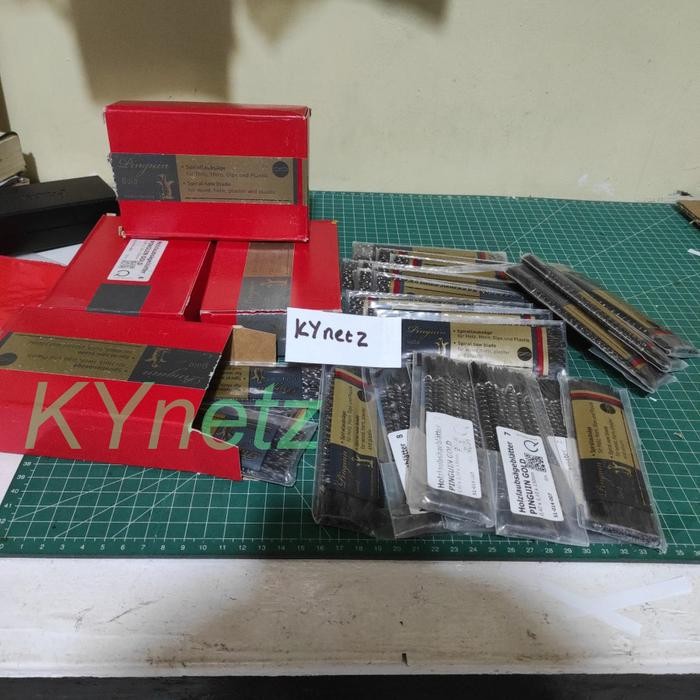 PREMIUM mata gergaji spiral / scroll saw Pinguin Gold asli