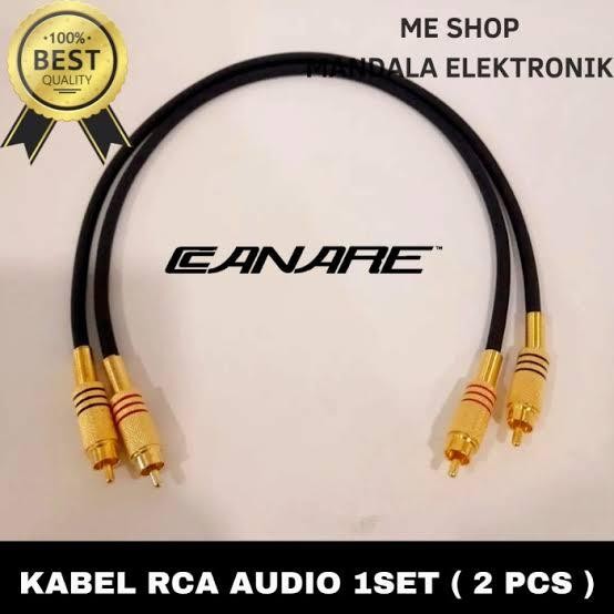 Terlaris Kabel Jack Rca Pendek - Kabel Canare Rca Gold Set Ongkir Termurah