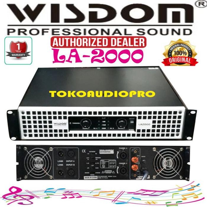 Wisdom La2000 2-Annel Power Amplifier Wisdom La-2000