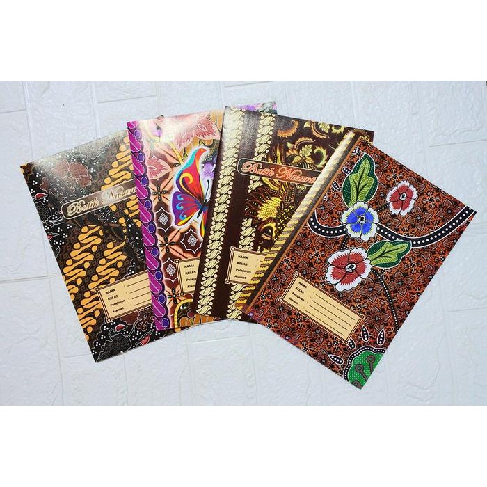 

Sampul Kertas Buku Tulis Batik Kuarto Art Paper / Sampul Buku Fan