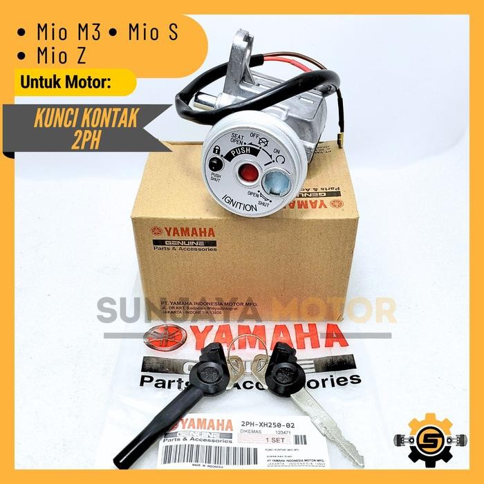 kunci kontak set 2ph keyset original yamaha mio m3 mio z mio s kunci motor 1 set key set konci motor